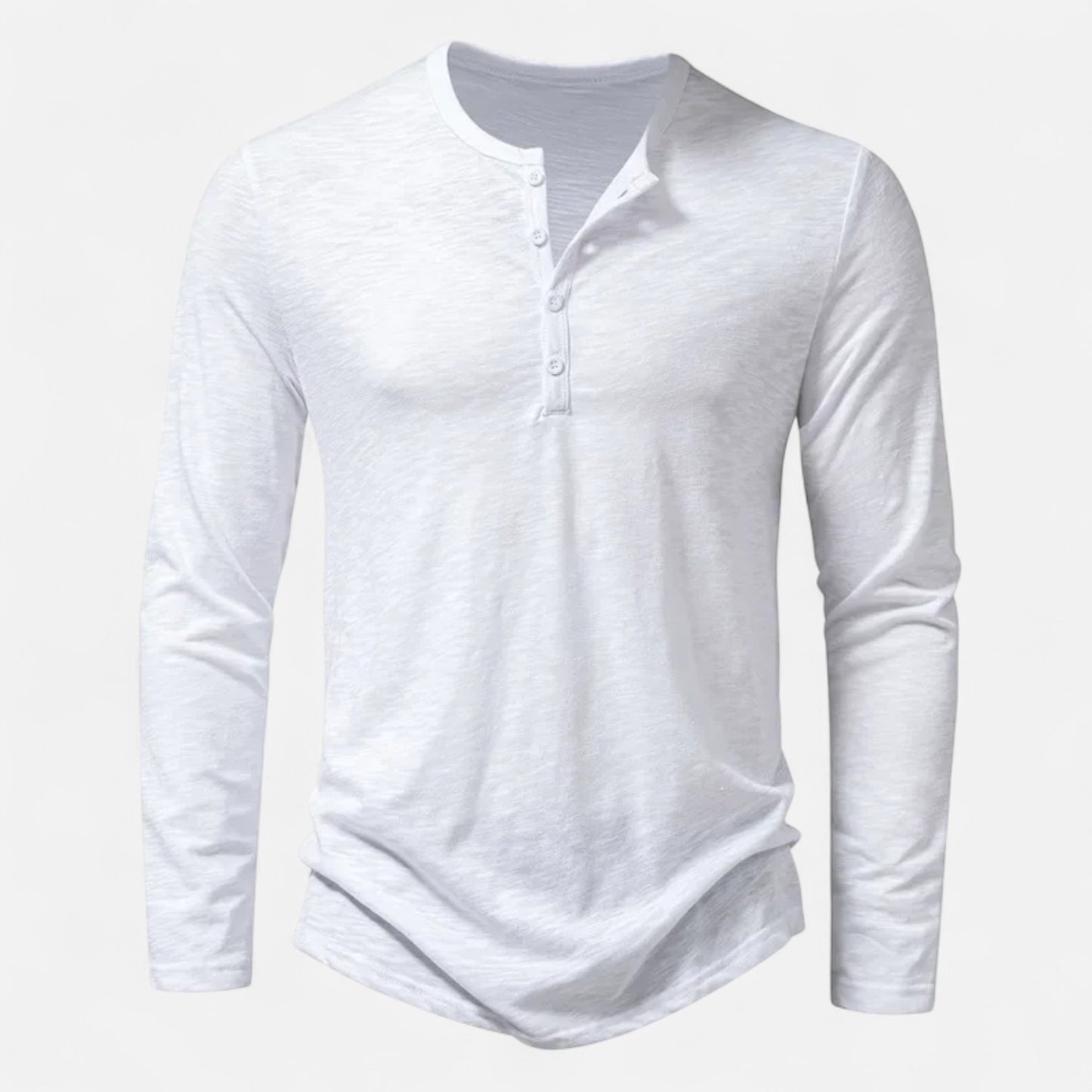 Olivebury | Men’s Long Sleeve Henley Shirt