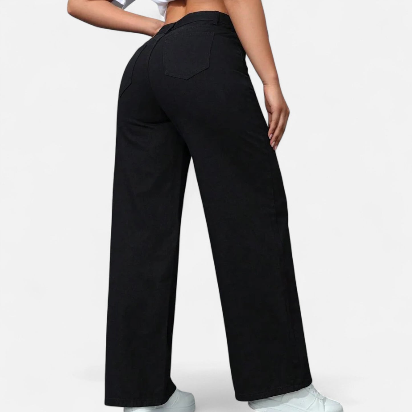 Olivebury | Women’s Loose-Fit Wide-Leg Denim Jeans