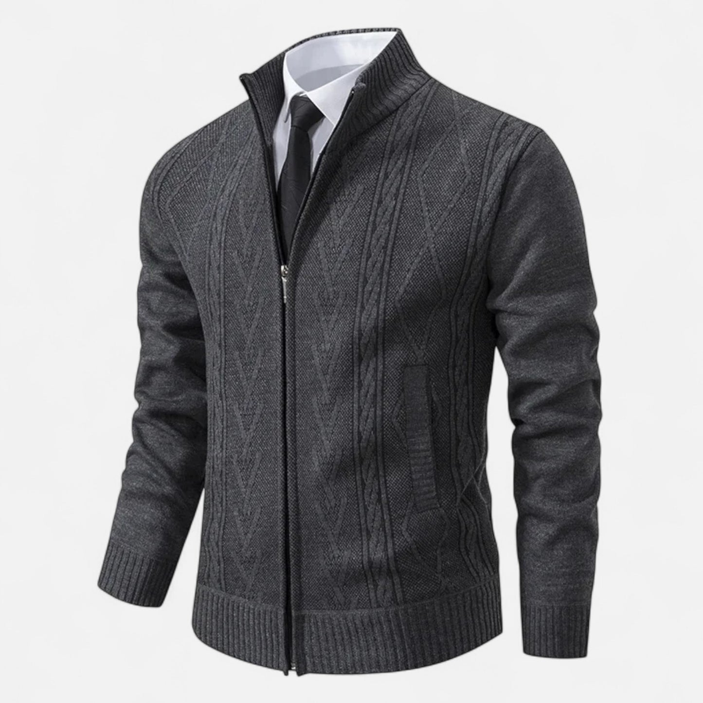 Olivebury | Men’s Heritage Quilted Sweater Jacket