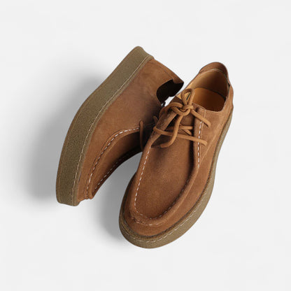 Olivebury | Men’s Suede Lace-Up Oxford Shoes