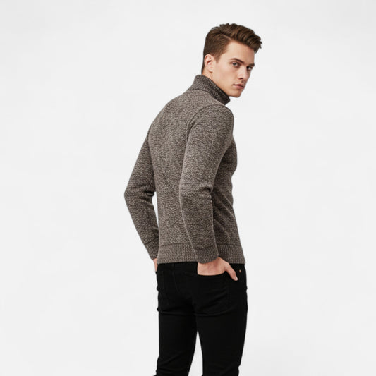Olivebury | Men’s Fleece Turtleneck Pullover
