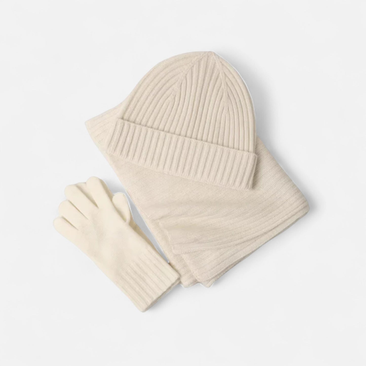 Olivebury | Women’s Knitted Winter Scarf, Hat & Gloves Set