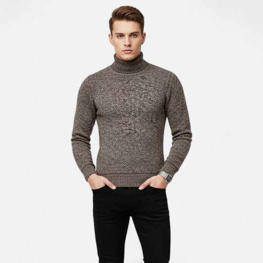 Olivebury | Men’s Fleece Turtleneck Pullover