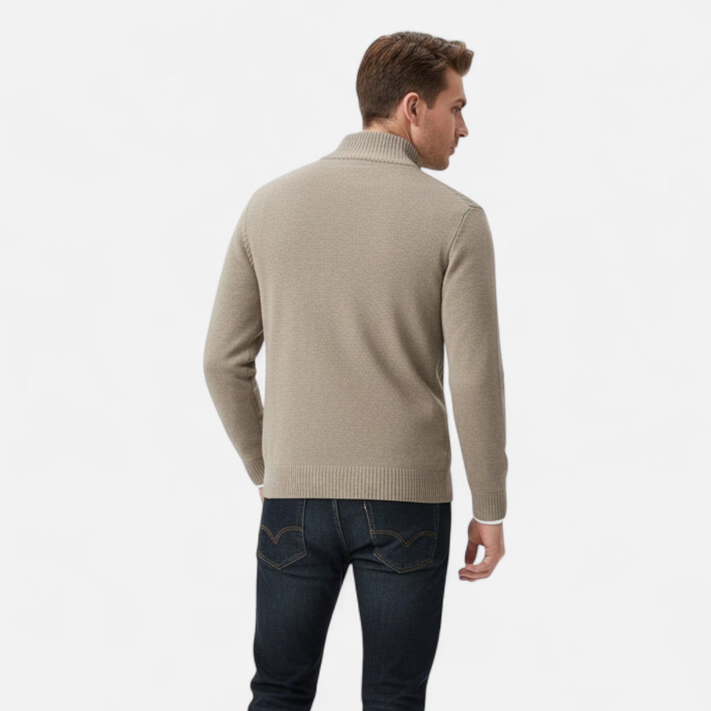 Olivebury | Men’s Heritage Quilted Sweater Jacket