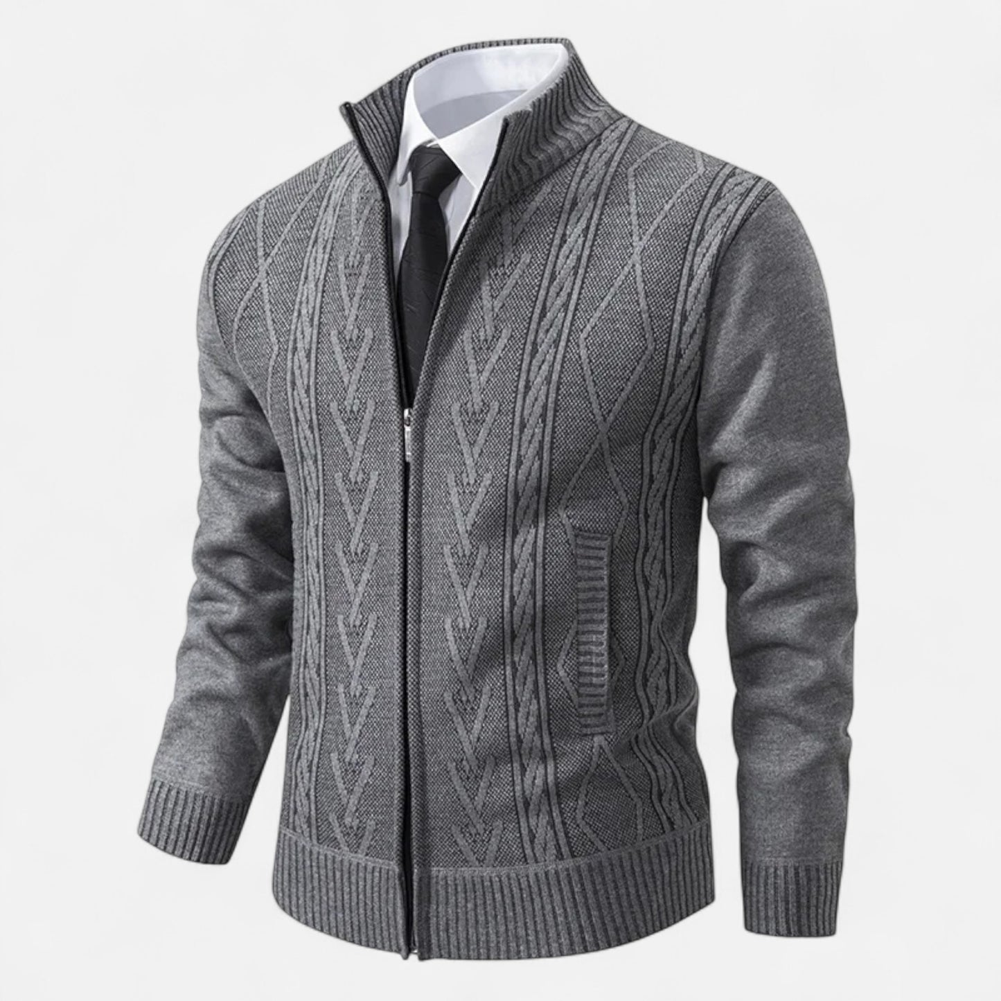Olivebury | Men’s Heritage Quilted Sweater Jacket