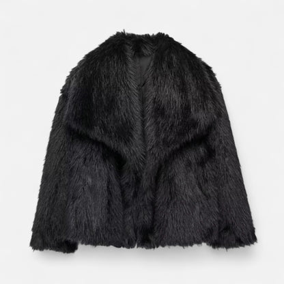 Olivebury | Women’s Faux Fur Jacket – Elegant Fluffy Coat