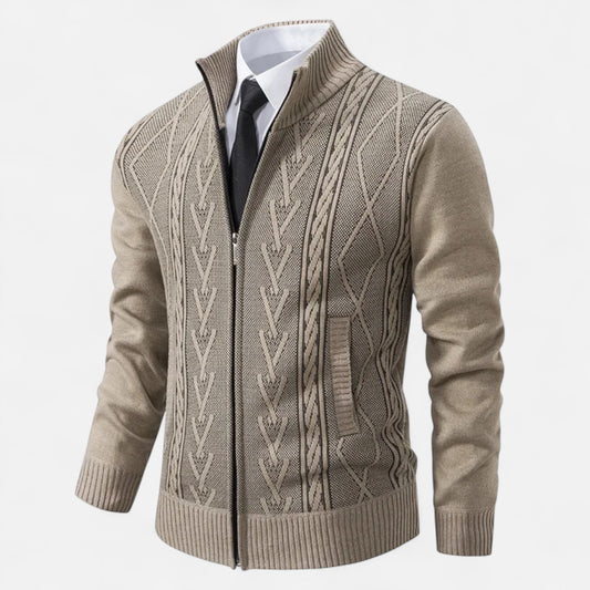 Olivebury | Men’s Heritage Quilted Sweater Jacket
