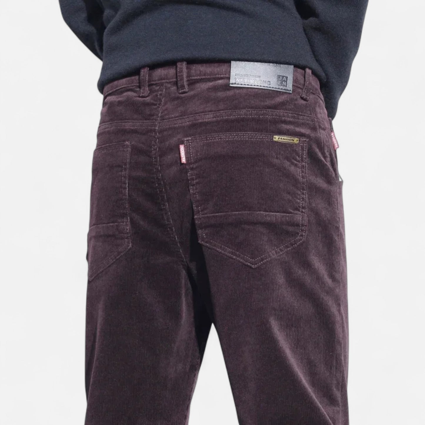 Olivebury | Men’s Slim-Fit Corduroy Trousers