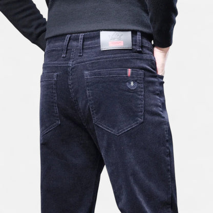 Olivebury | Men’s Slim-Fit Corduroy Trousers