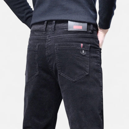 Olivebury | Men’s Slim-Fit Corduroy Trousers