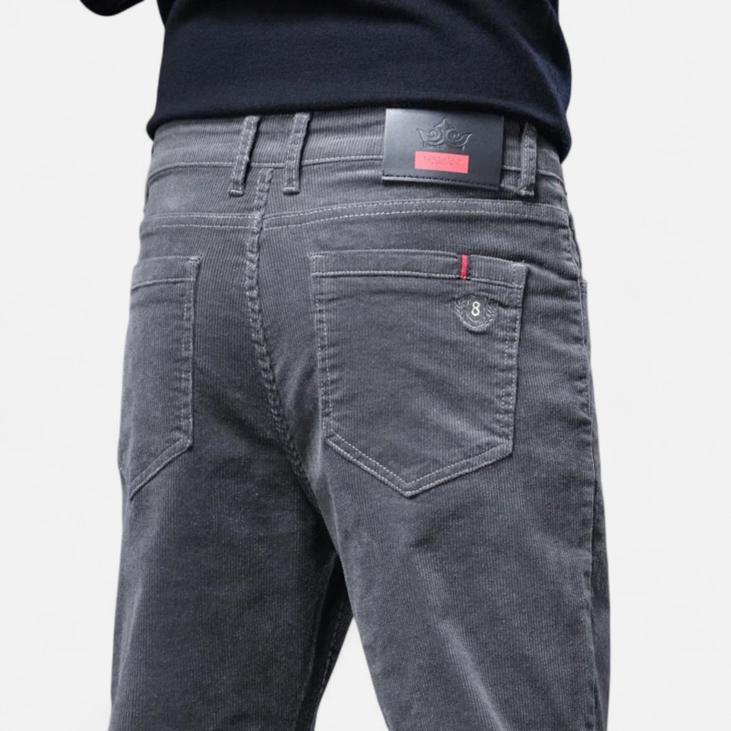 Olivebury | Men’s Slim-Fit Corduroy Trousers