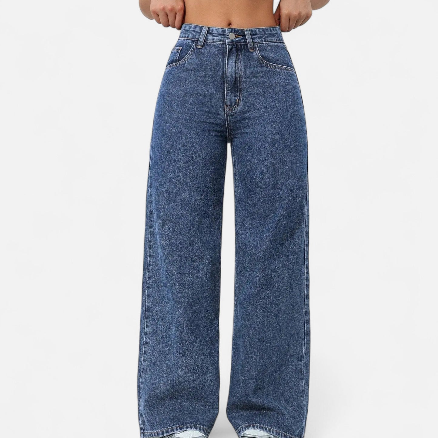 Olivebury | Women’s Loose-Fit Wide-Leg Denim Jeans