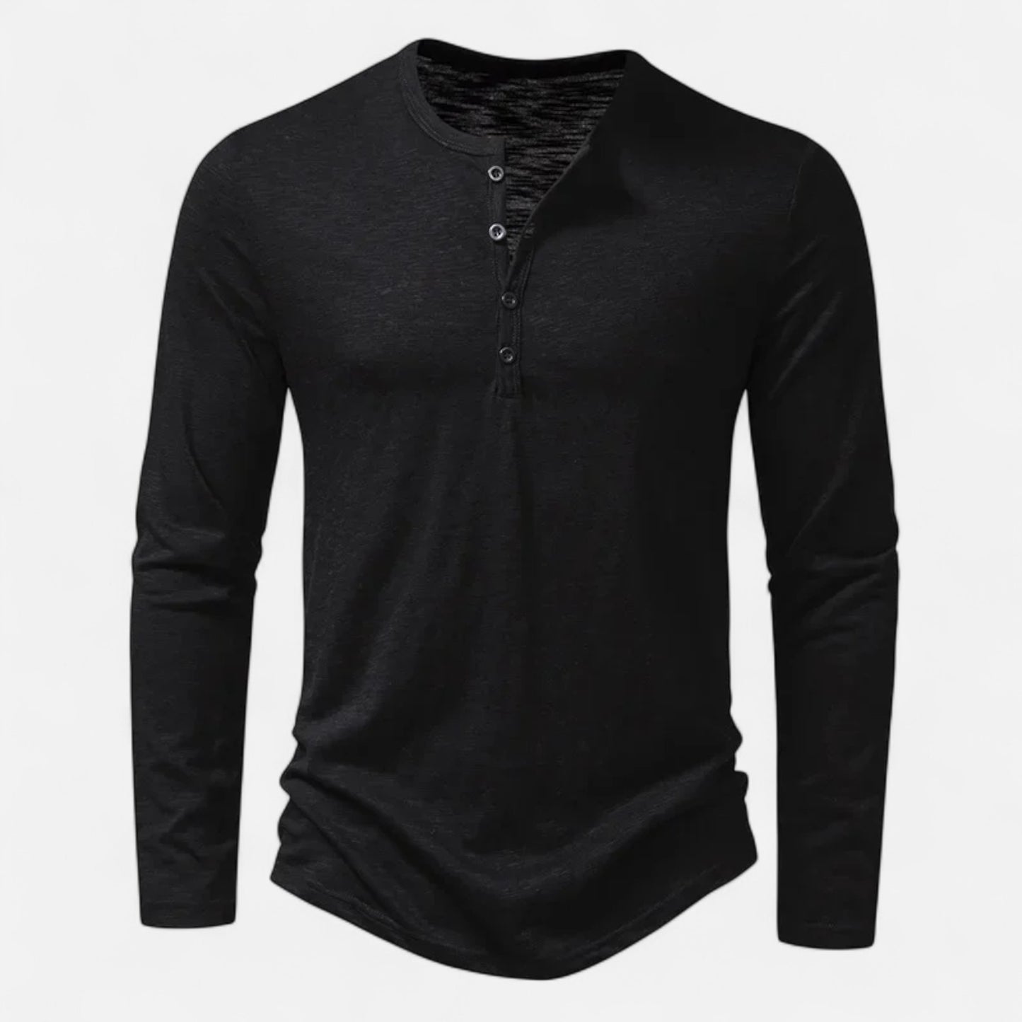Olivebury | Men’s Long Sleeve Henley Shirt