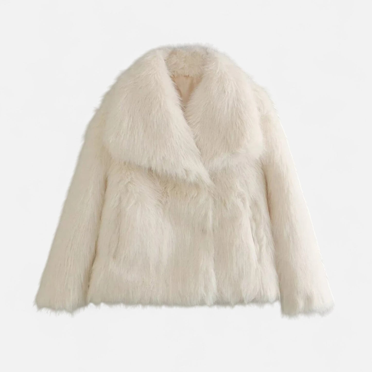 Olivebury | Women’s Faux Fur Jacket – Elegant Fluffy Coat