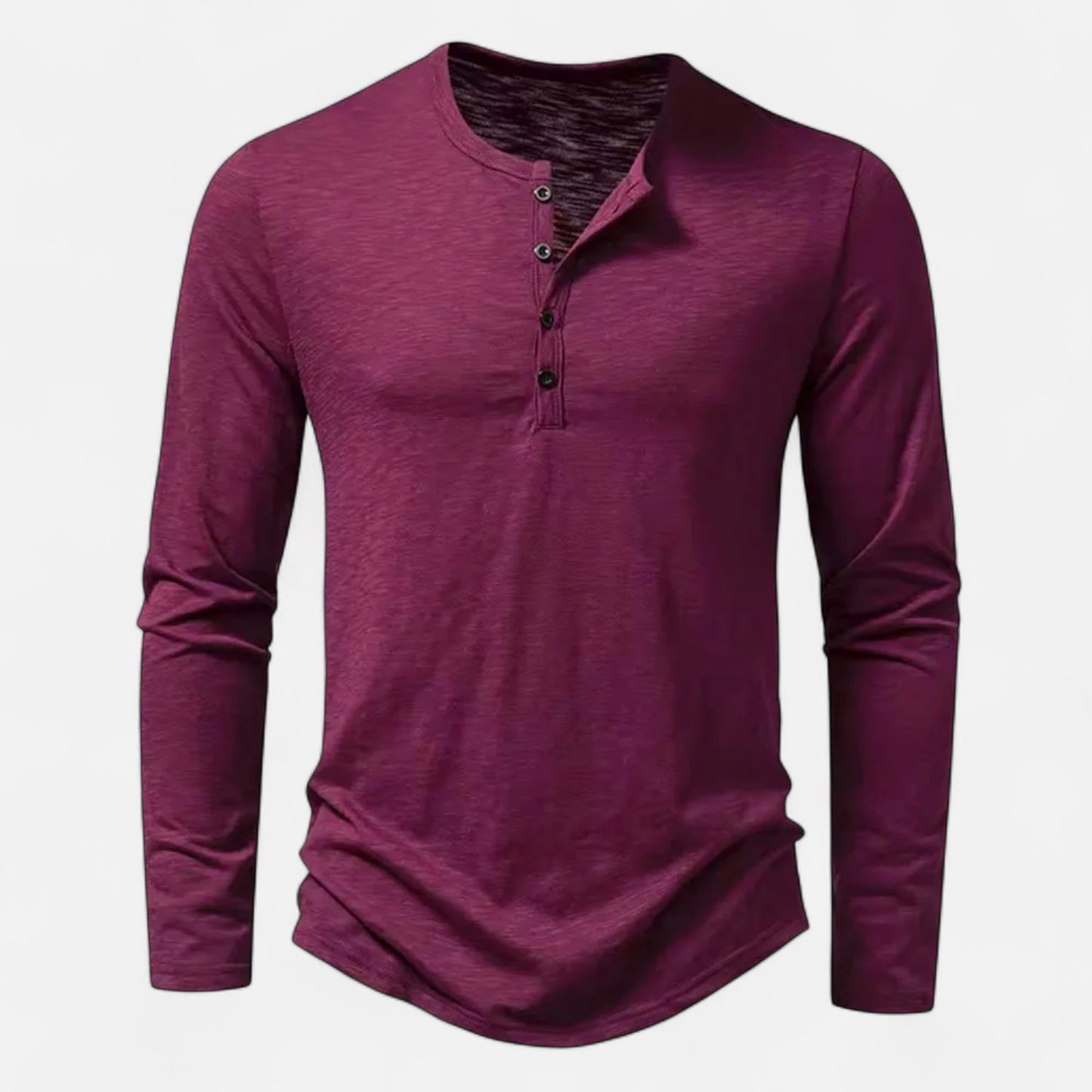 Olivebury | Men’s Long Sleeve Henley Shirt