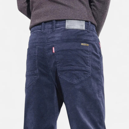 Olivebury | Men’s Slim-Fit Corduroy Trousers