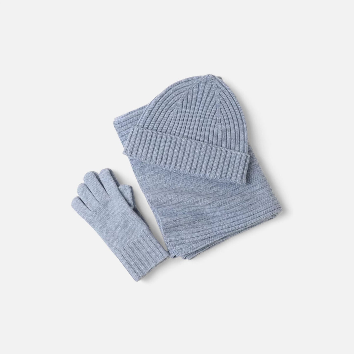 Olivebury | Women’s Knitted Winter Scarf, Hat & Gloves Set