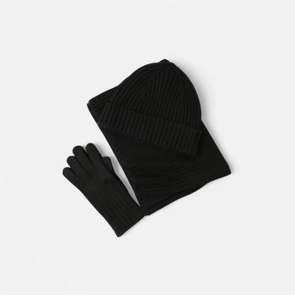 Olivebury | Women’s Knitted Winter Scarf, Hat & Gloves Set